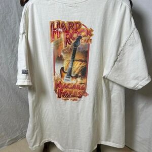 Vintage Hard Rock Cafe Niagara Falls white cotton‎ t-shirt New York XXL